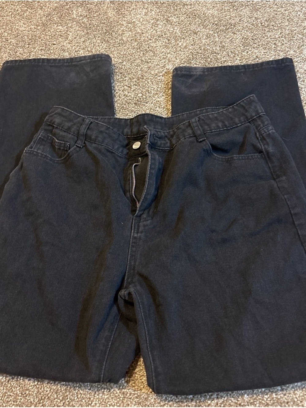 Woman size XL Black Jeans - Classic Straight Fit